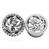 1Pairs Flower hollow stainless steel Ear Gauges Plugs Tunnels Expanders Stretcher Double Flared Piercing Body Jewelry Easy to Wear & Comfortable Earrings view 1