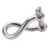5/16" (8mm) Stainless Steel 316 Twist Shackle Anchor Shackle Stainless Steel Shackle Heavy Duty Shackles Marine Twisted Clevis Lifting Hook Anchor Rigging Accessories view 1