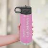 Personalized Water Bottles/Straw Vacuum Insulated Water Bottle Stainless Steel Sports Water Bottle 40 oz Light Purple view 3