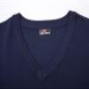 PJ PAUL JONES Mens V Neck Slim Fit Casual Sweater Vest Soild Lightweight Pullover Knitwear Navy Blue 3XL view 3