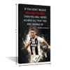 TISHIRON Football Sports Decor Superstar Quote Poster Ronaldo Inspirational Canvas Wall Art Motivational Artwork Modern Home For Home, Office, Gym, Classroom Framed Ready to Hang 36x24 in view 2