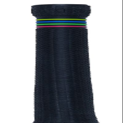 Gunn & Moore GM Cricket Bat Grips | HYPA | Premium Rubber Durable Zigzag Pattern | Suitable for Virtually All Handle Sizes - 12" Long | 12 Pack | Black with Four Colour Hoops