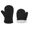 DOOVID Toddler Winter Mittens Warm Fleece Mittens for Baby Boys Girls Kids Snow Outdoor Gloves Mitten 1 Pairs Black 2-4 Years view 1