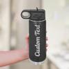 Personalized Water Bottles/Straw Vacuum Insulated Water Bottle Stainless Steel Sports Water Bottle 40 oz Black view 3