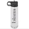 Personalized Water Bottles/Straw Vacuum Insulated Water Bottle Stainless Steel Sports Water Bottle 40 oz White view 1