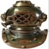 NDC MART Antique Chrome Brass Diving Helmet US Navy Mark V Scuba Deep sea Marine Vintage view 1