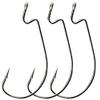 50pcs High Carbon Steel Fishing Hook Worm Hook Jig Bass Fishing Hooks for Saltwater Fishing Size: 1/0-5/0 (2/0) view 1