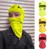 Single Hole Knit Cycling Head Cover Lightweight Ski Mask Exquisite Embroidery Green Classic Ski Mask Balaclava(Green,One Size) view 4