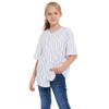 Icibgds Kids Baseball Jersey Button Boys T-Shirt Trendy Hip Hop Girls Stripe Short Sleeve Tshirt view 3