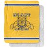 North Carolina A&T State University Blanket, 50"x60" Primary Logo Silky Touch Sherpa Back Super Soft Throw Blanket view 1