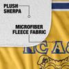 North Carolina A&T State University Blanket, 50"x60" Primary Logo Silky Touch Sherpa Back Super Soft Throw Blanket view 4