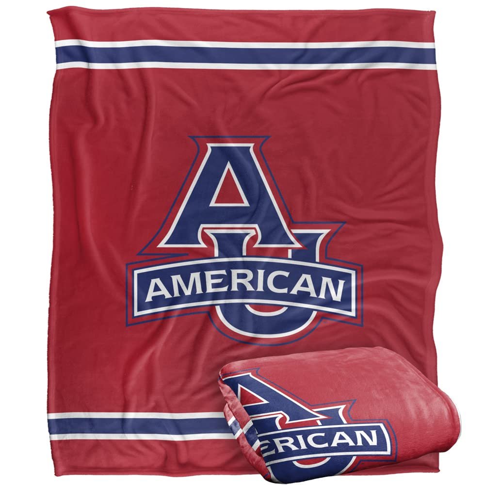 American University Blanket, 50"x60" Primary Logo Silky Touch Super Soft Throw Blanket