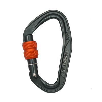 ARMBURY Climbing Acerock Screw Carabiner - Heavy Duty Secured Screw Gate Carabiner Ideal for Hiking Camping Climbing Mountaineering and Other Outdoor Sports