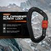 ARMBURY Climbing Acerock Screw Carabiner - Heavy Duty Secured Screw Gate Carabiner Ideal for Hiking Camping Climbing Mountaineering and Other Outdoor Sports view 2
