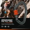 ARMBURY Climbing Acerock Screw Carabiner - Heavy Duty Secured Screw Gate Carabiner Ideal for Hiking Camping Climbing Mountaineering and Other Outdoor Sports view 3