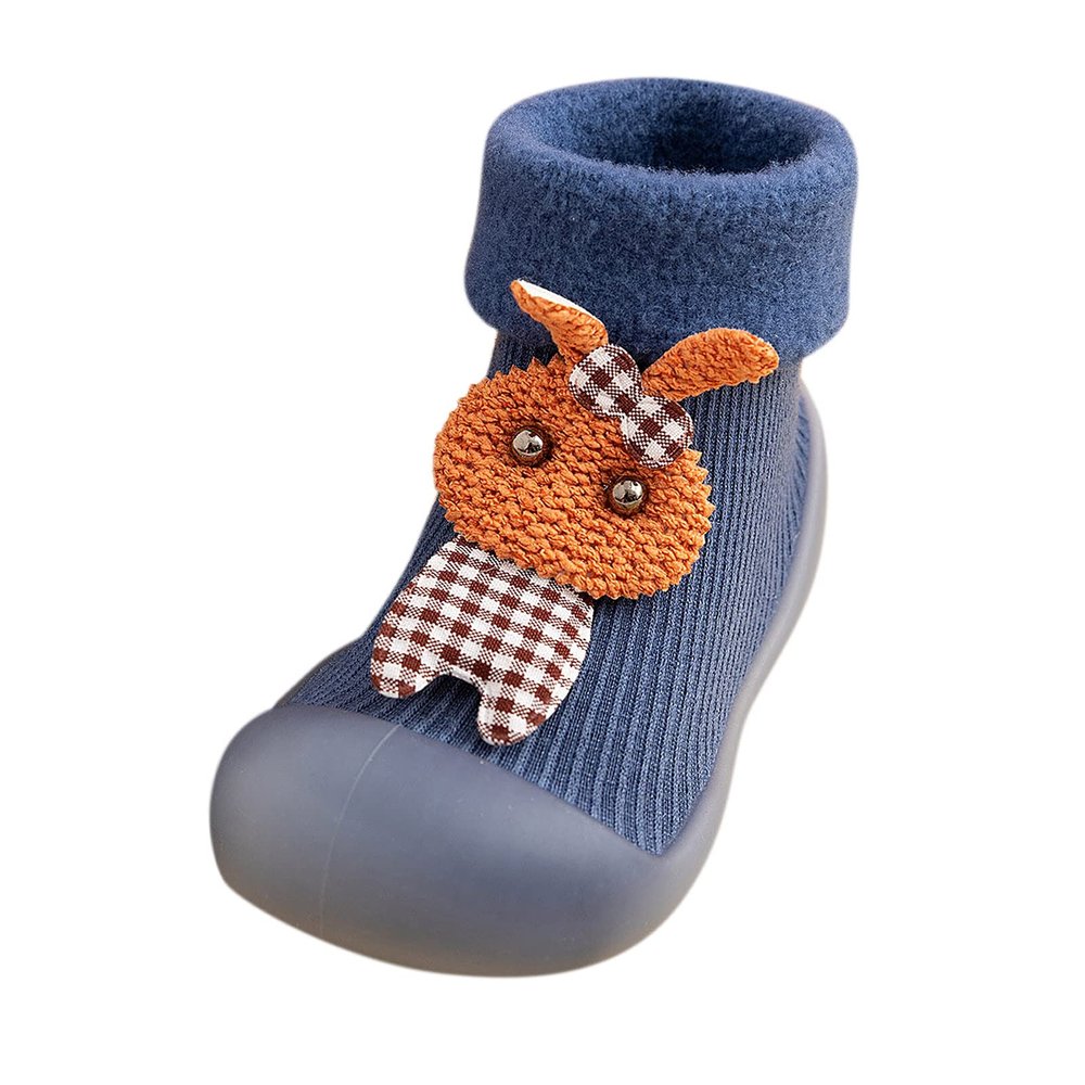 12 Month Shoes Girl Slipper Knit Solid Shoes Rubber Boys Toddler Warm Stocking Girls Socks Kids Sole Baby Soft Baby Shoes Shoes for Boys Size 6