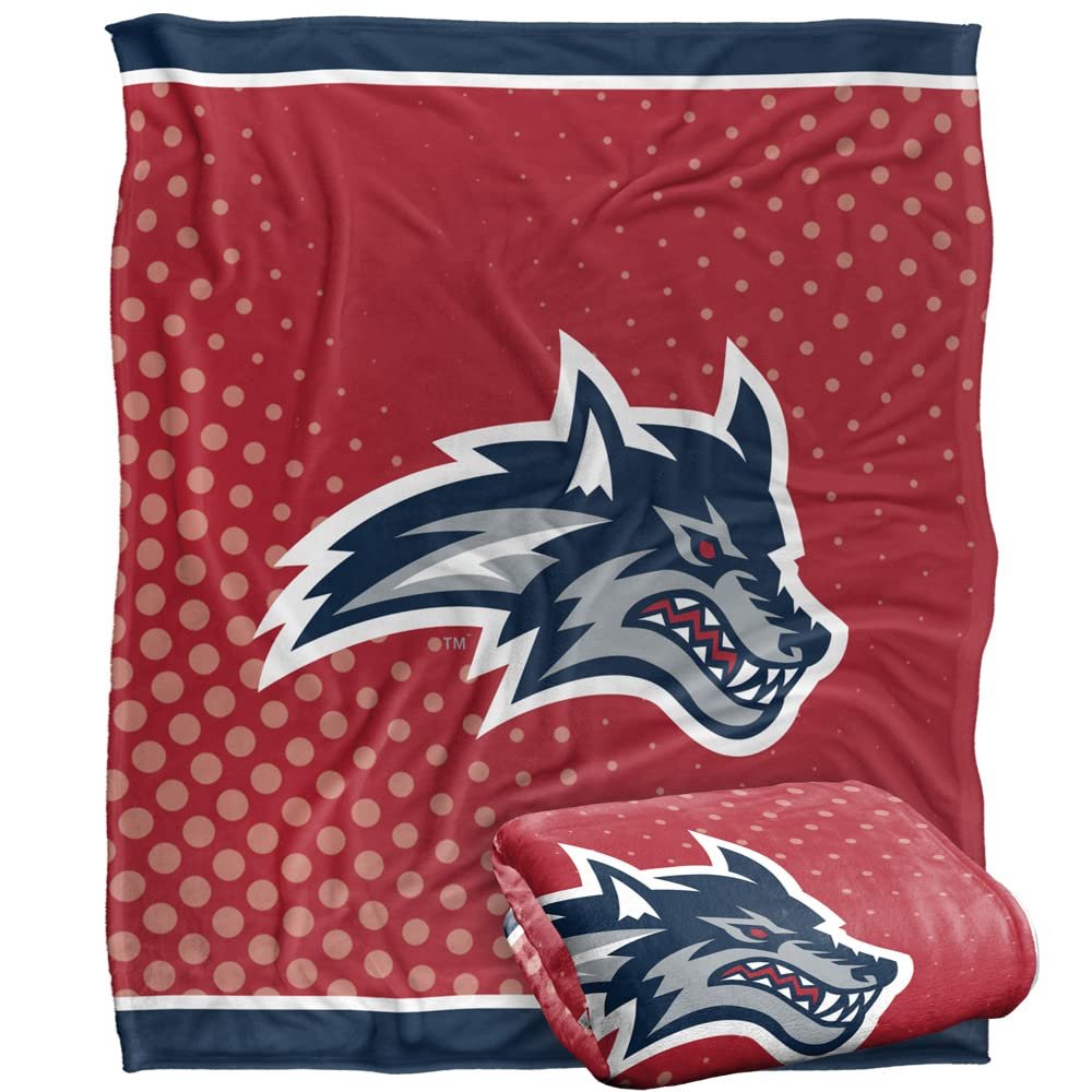 Stony Brook University Blanket, 50"x60" Logo Dots Silky Touch Super Soft Throw Blanket