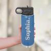 Personalized Water Bottles/Straw Vacuum Insulated Water Bottle Stainless Steel Sports Water Bottle 40 oz Royal Blue view 3