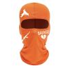 Single Hole Knit Cycling Head Cover Lightweight Ski Mask Exquisite Embroidery Orange Classic Ski Mask Balaclava(Orange,One Size) view 1