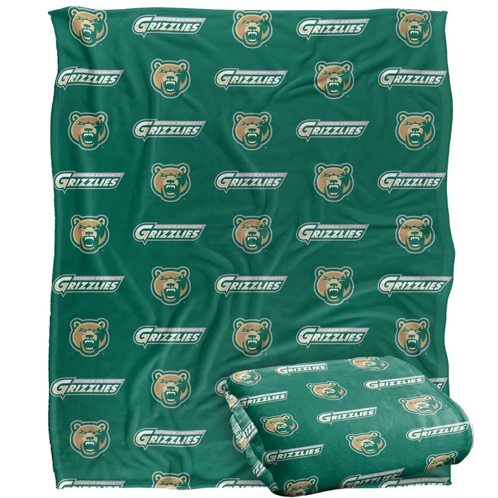 Georgia Gwinnett College Blanket, 50"x60" Logo Pattern Silky Touch Super Soft Throw Blanket