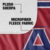 American University Blanket, 50"x60" Primary Logo Silky Touch Sherpa Back Super Soft Throw Blanket view 4