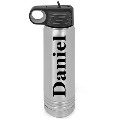 Personalized Water Bottles/Straw Vacuum Insulated Water Bottle Stainless Steel Sports Water Bottle 40 oz