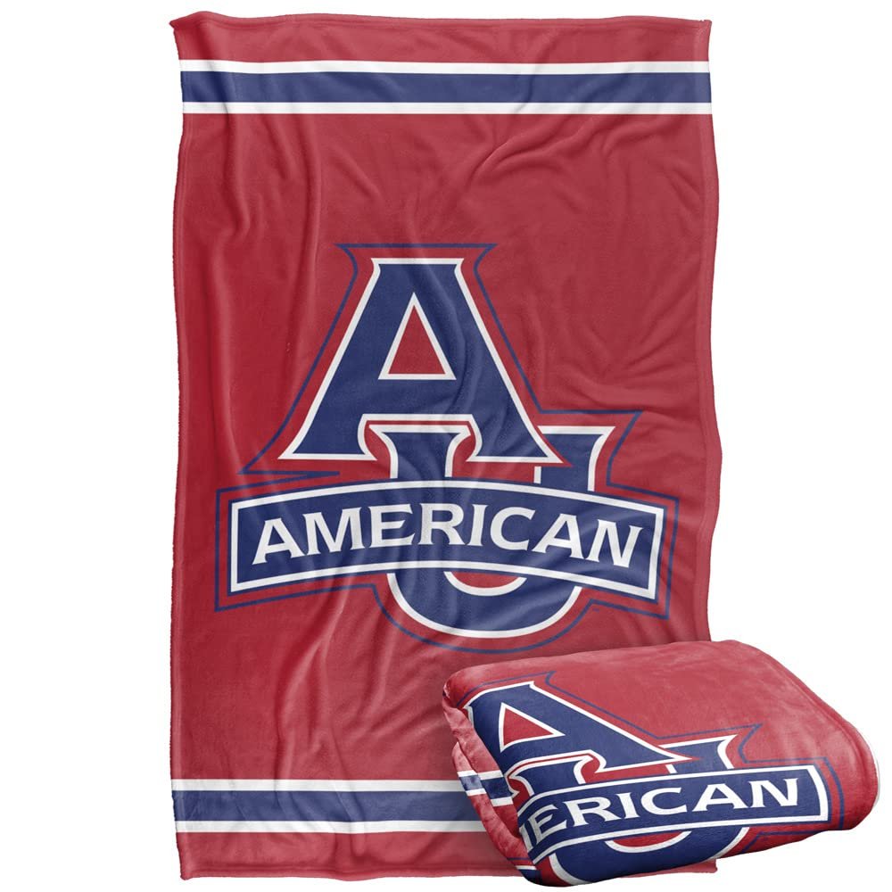 American University Blanket, 36"x58" Primary Logo Silky Touch Super Soft Throw Blanket