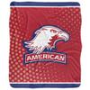 American University Blanket, 50"x60" Logo Dots Silky Touch Sherpa Back Super Soft Throw Blanket view 2