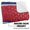 American University Blanket, 50"x60" Logo Dots Silky Touch Sherpa Back Super Soft Throw Blanket view 3