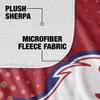 American University Blanket, 50"x60" Logo Dots Silky Touch Sherpa Back Super Soft Throw Blanket view 4