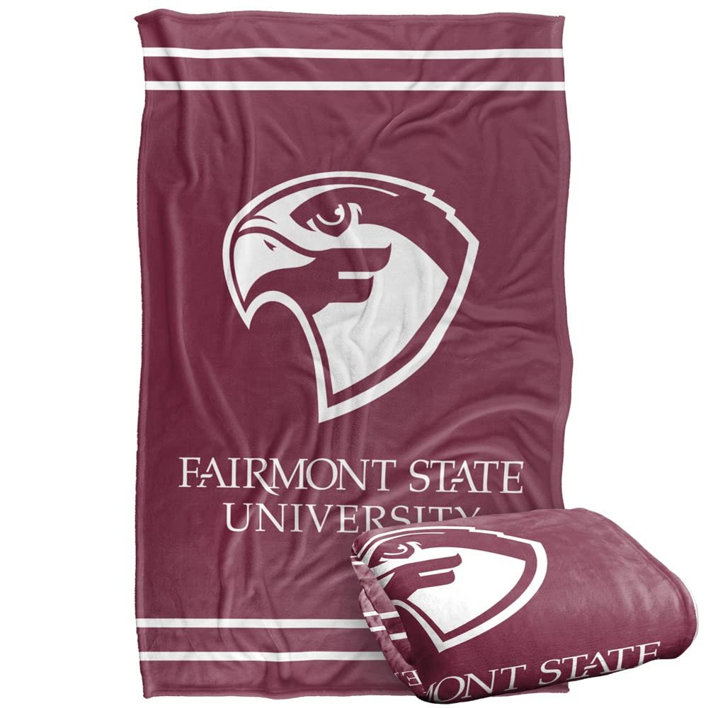 Fairmont State University Blanket, 36"x58" Primary Logo Silky Touch Super Soft Throw Blanket