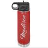 Personalized Water Bottles/Straw Vacuum Insulated Water Bottle Stainless Steel Sports Water Bottle 40 oz Red view 1