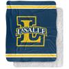 La Salle University Blanket, 50"x60" Primary Logo Silky Touch Sherpa Back Super Soft Throw Blanket view 1