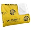 California State University Los Angeles Blanket, 36"x58" Logo Pattern Silky Touch Super Soft Throw Blanket view 3