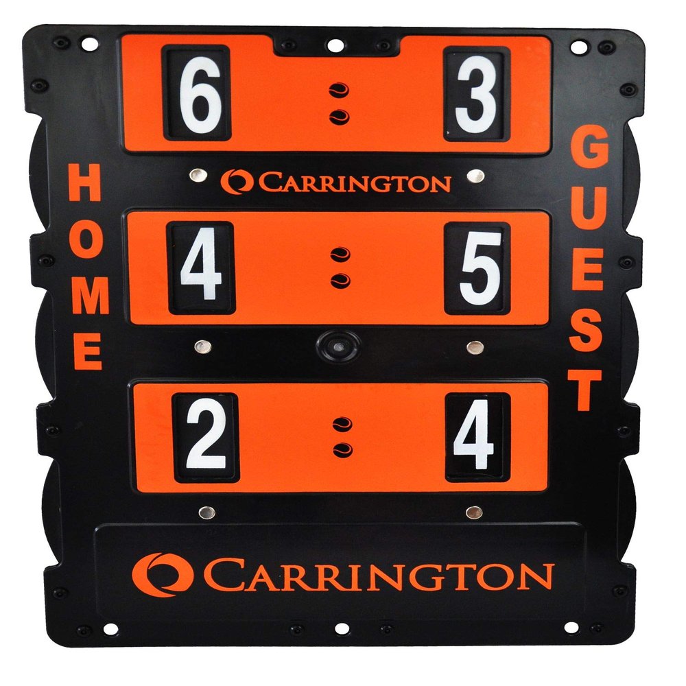 Carrington Set of 3 Tennis Scoreboards - 2 Sizes and Language Choices - Perfect for displaying Scores During Matches (23'' x 18'' - English)