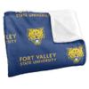 Fort Valley State University Blanket, 36"x58" Logo Pattern Silky Touch Super Soft Throw Blanket view 3
