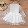 Children Kids Toddler Infant Newborn Baby Girls Long Sleeve Solid Polka Dot Cardigans for Toddler (White, 3-6 Months) view 2