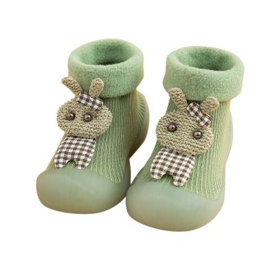 12 Month Shoes Girl Slipper Knit Solid Shoes Rubber Boys Toddler Warm Stocking Girls Socks Kids Sole Baby Soft Baby Shoes Shoes for Boys Size 6