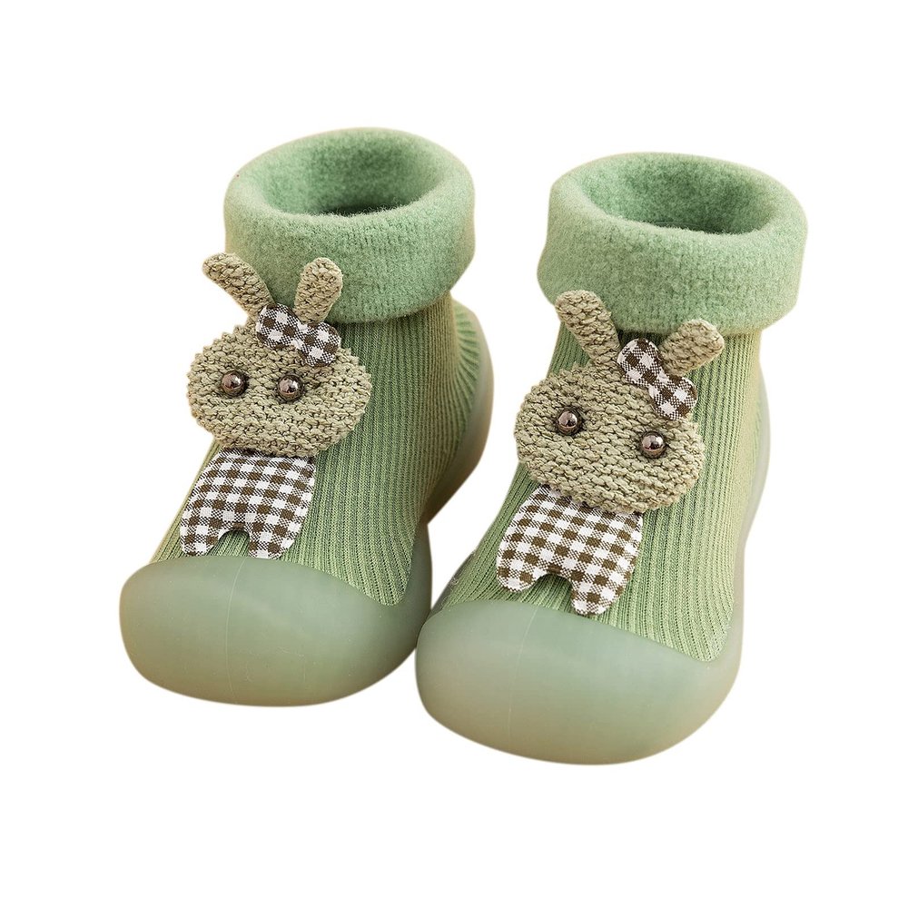 12 Month Shoes Girl Slipper Knit Solid Shoes Rubber Boys Toddler Warm Stocking Girls Socks Kids Sole Baby Soft Baby Shoes Shoes for Boys Size 6