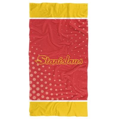 LOGOVISION California State University Stanislaus Beach Towel, 30"x60" Logo Dots Beach Towel