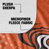 University of The Pacific Blanket, 50"x60" Logo Dots Silky Touch Sherpa Back Super Soft Throw Blanket view 4