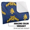 North Carolina A&T State University Blanket, 50"x60" Logo Pattern Silky Touch Sherpa Back Super Soft Throw Blanket view 3