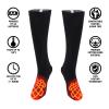 Rechargeable Electric Heated Socks, 3 Speed Temperature Control Thermal Warm Socks Cold Weather Heat Socks for Men Women Outdoor Riding Camping Hiking Motorcycle Skiing Warm Winter Socks view 4