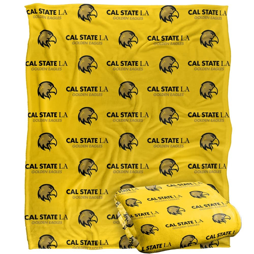 California State University Los Angeles Blanket, 50"x60" Logo Pattern Silky Touch Super Soft Throw Blanket