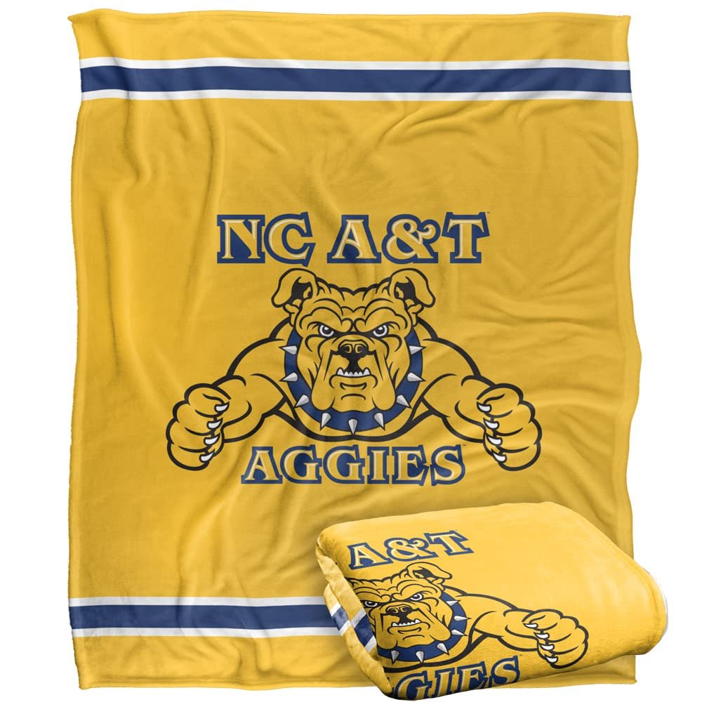 North Carolina A&T State University Blanket, 50"x60" Primary Logo Silky Touch Super Soft Throw Blanket