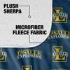 La Salle University Blanket, 50"x60" Logo Pattern Silky Touch Sherpa Back Super Soft Throw Blanket view 4