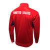 Icon Sports Officially Licensed U.S. Soccer Full Zip Up Active Adult Training Soccer Track Jacket | Fortress, Red, X-Large view 2