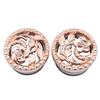 1Pairs Flower hollow stainless steel Ear Gauges Plugs Tunnels Expanders Stretcher Double Flared Piercing Body Jewelry Easy to Wear & Comfortable Earrings view 1