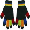 Magic Kids Multicoloured Gloves in Black, size: One Size view 1