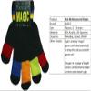 Magic Kids Multicoloured Gloves in Black, size: One Size view 3